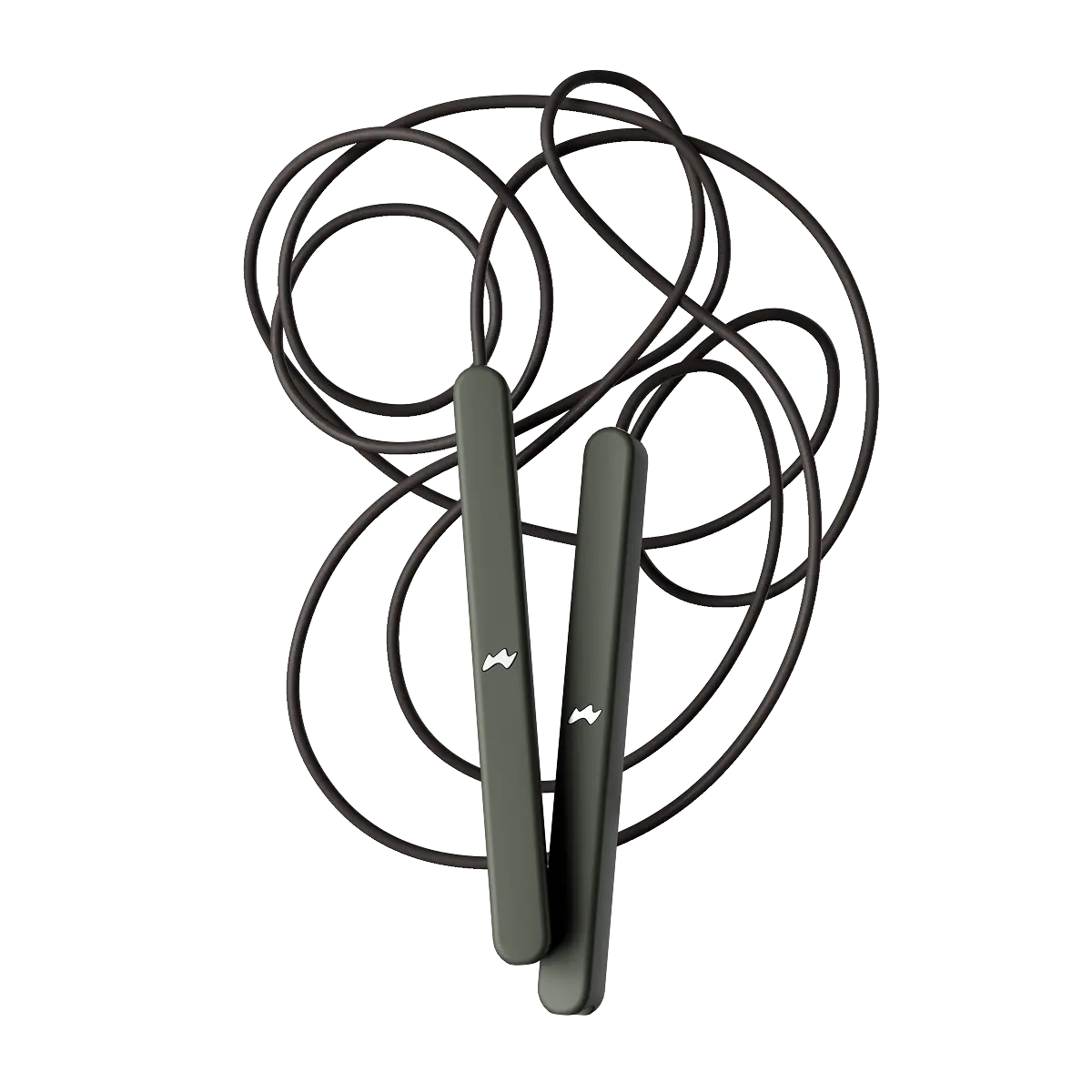 jump rope plastic olive